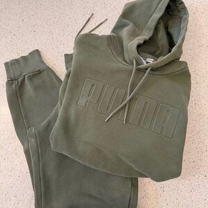 Puma Khaki Apparel Set